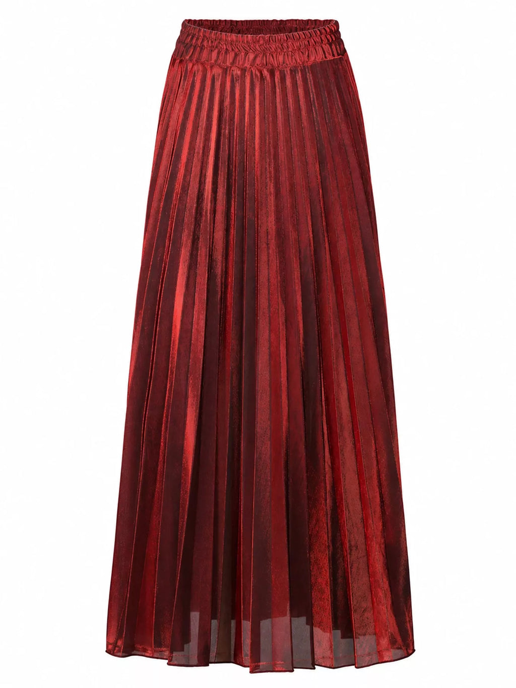 High-waisted Pleated Maxi Skirt (16)