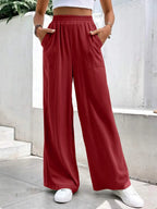 High Waist Wide Leg Pants Pockets (9)