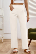 High Waist Wide Leg Pants Pockets (16)