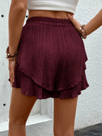Tied Layered High Waist Shorts (13)