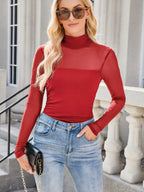 Mock Neck Long Sleeve Top (5)
