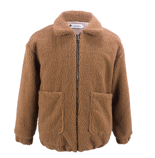 Shearling Coat Jacket Autumn Winter Warm Thick Plush variant CJNSWTJK00059-Brown-L|CJNSWTJK00059-Brown-XXL|CJNSWTJK00059-Brown-M|CJNSWTJK00059-Brown-3XL|CJNSWTJK00059-Brown-S|CJNSWTJK00059-Brown-XL