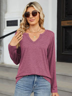 Notched Long Sleeve T-shirt (12)