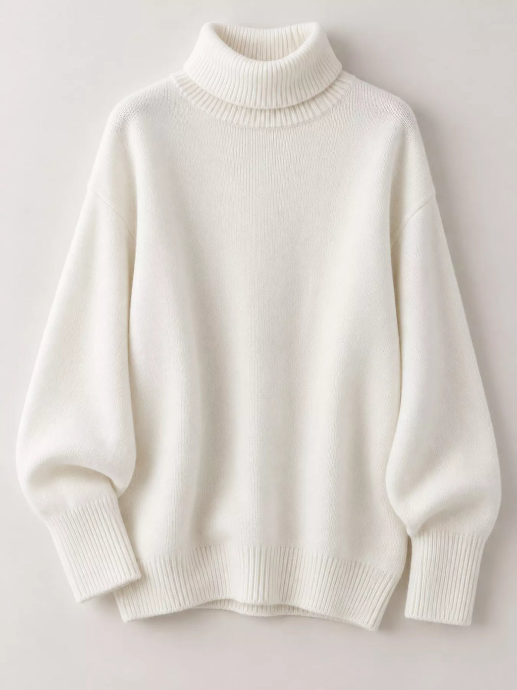 Turtleneck Dropped Shoulder Sweater (34)
