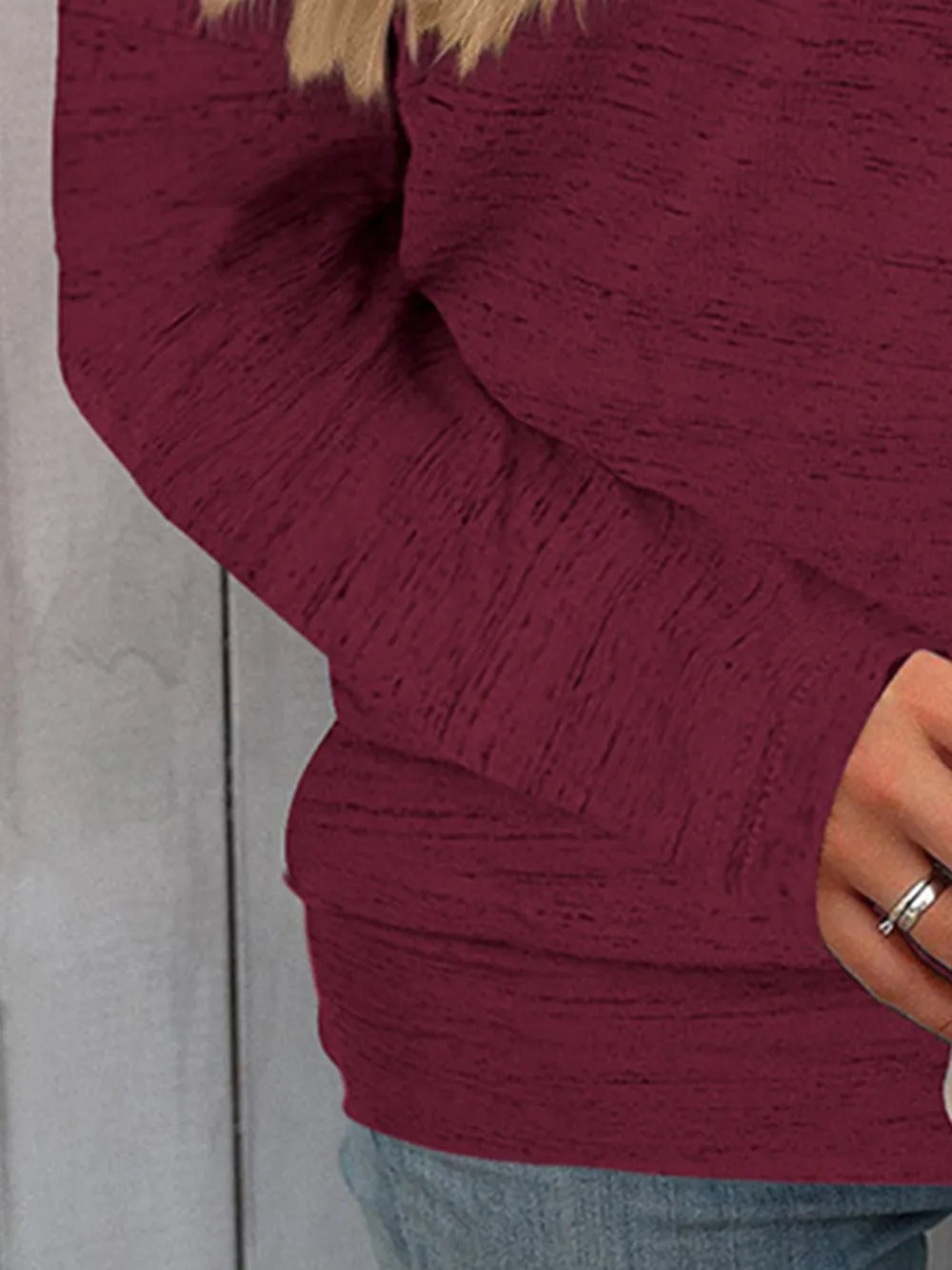 Full Size Heathered Long Sleeve Top (9)