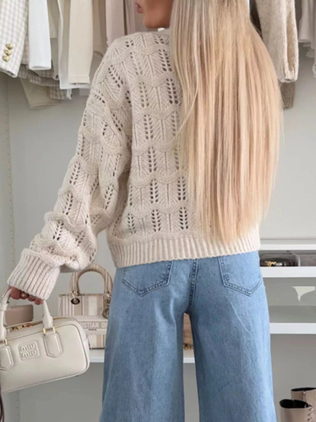 Tie-front Openwork Cardigan (5)