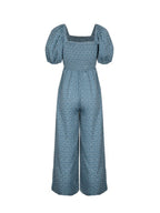 Printed Square Neck Puff Sleeve Jumpsuit (7)