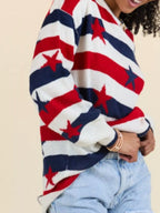 Stars Stripes Long Sleeve Sweater (7)