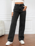 High Waist Straight Jeans (7)