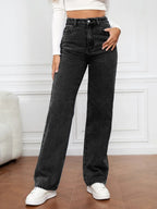 High Waist Straight Jeans (7)