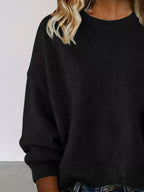 Full Size Round Neck Dropped Shoulder Sweater Plus (8)
