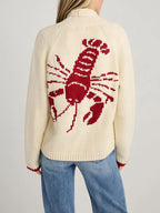 Lobster Button Up Long Sleeve Cardigan (2)