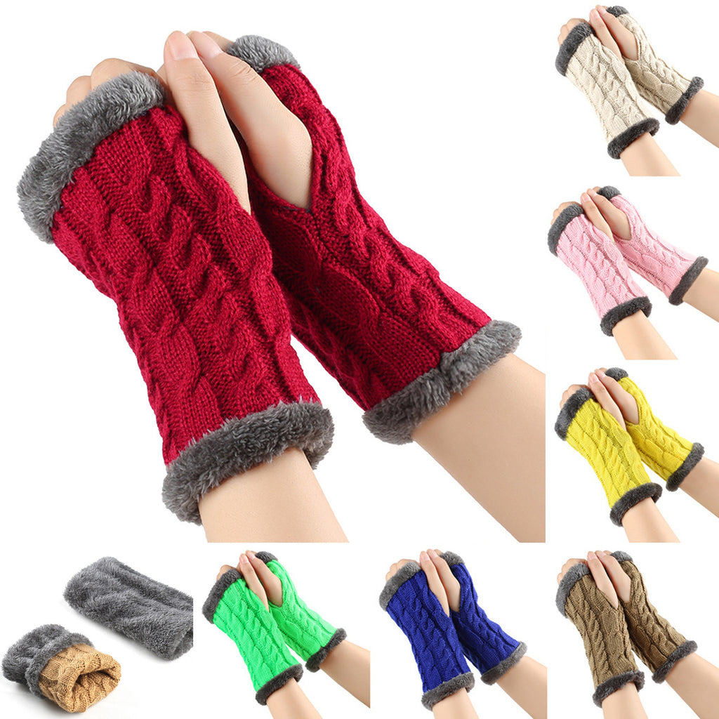 Winter Plush Knitted Gloves photo 2