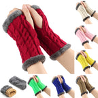 Winter Plush Knitted Gloves photo 2