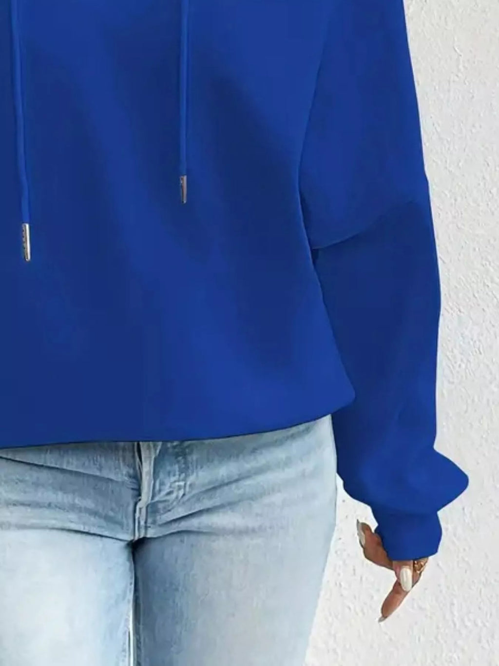 Full Size Off-shoulder Drawstring Long Sleeve Top Plus (12)