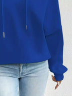 Full Size Off-shoulder Drawstring Long Sleeve Top Plus (12)