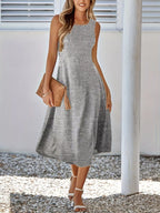 Sleeveless A-line Midi Dress (24)