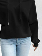 Full Size Off-shoulder Drawstring Long Sleeve Top Plus (3)