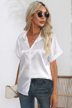 Collared Neck Short Sleeve Shirt (18)