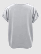 Round Neck Short Sleeve T-shirt (15)