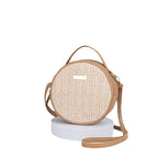 Cute Minimalist Straw Bag Woven Round photo 3