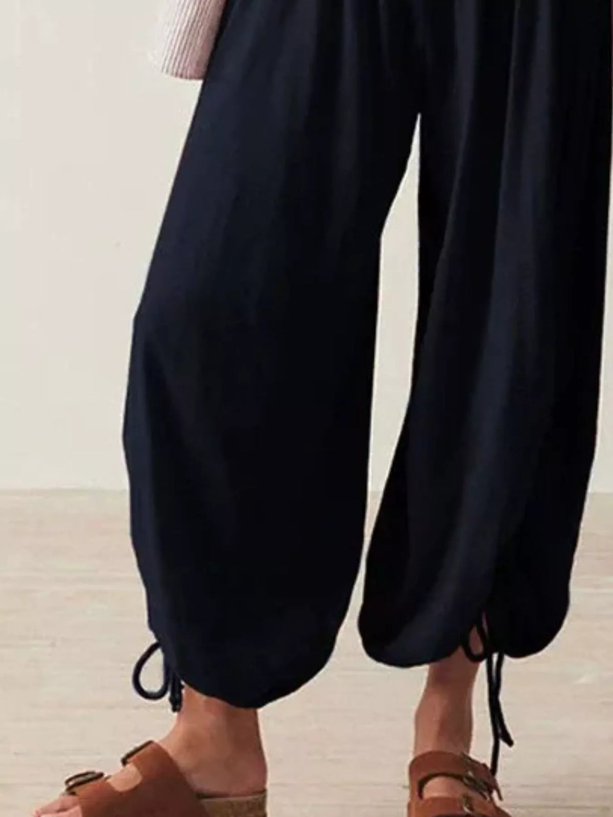 Ruched Drawstring Harem Pants (8)