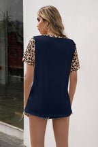 Leopard V-neck Tunic Tee (9)