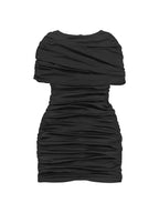 Ruched Half Sleeve Mini Dress (7)