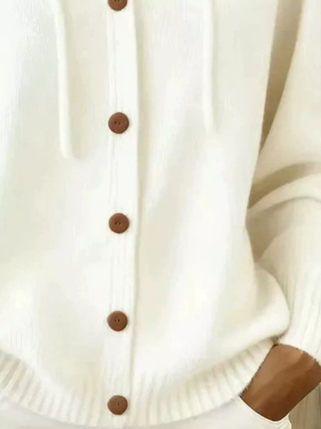 Full Size Hooded Button-down Knit Cardigan Plus (6)