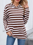 Striped Dropped Shoulder Hoodie (21)