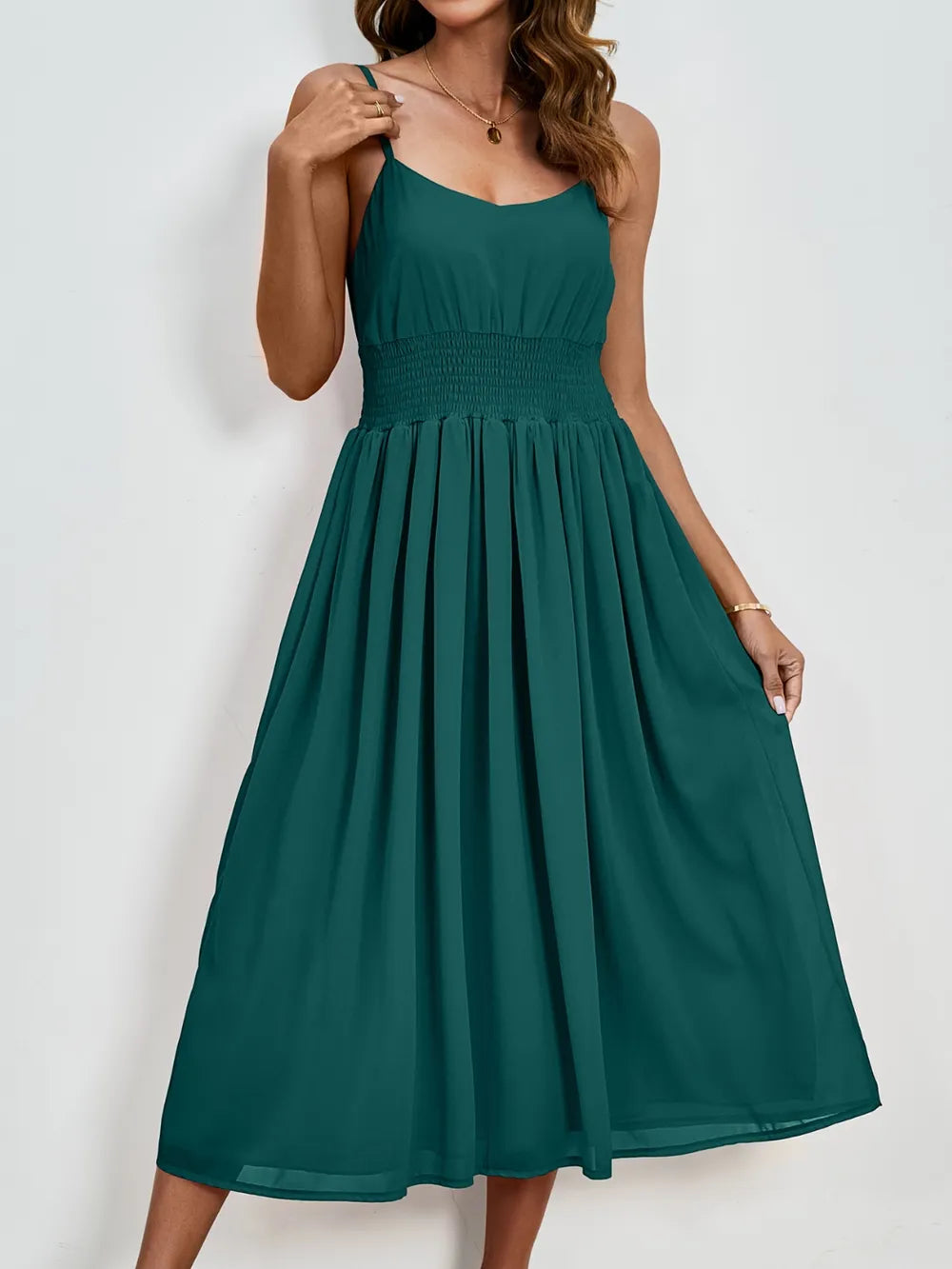 Scoop Neck Midi Cami Dress (18)