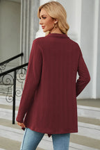Open Front Long Sleeve Cardigan (2)