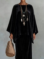Full Size Asymmetrical Top Wide Leg Pants Set Plus (6)