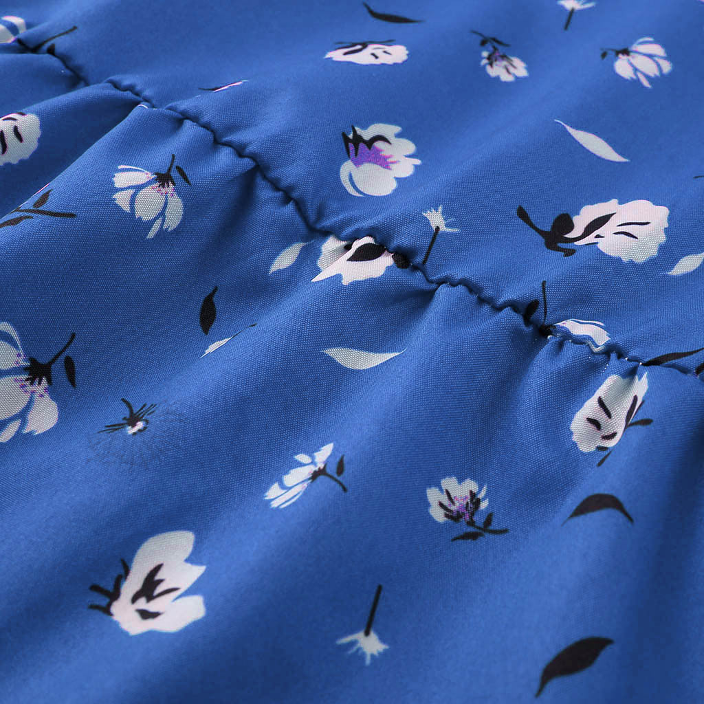 Print V-neck Dress photo 2