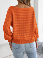 Cable Knit Boat Neck Sweater (13)
