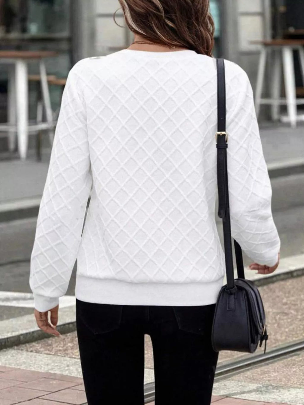 Textured Quarter-zip Sweatshirt (5)