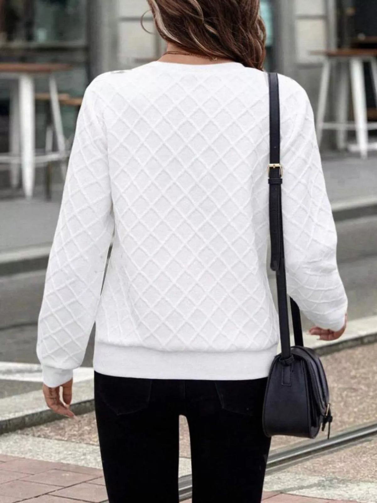 Textured Quarter-zip Sweatshirt (5)