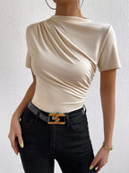 Ruched Short Sleeve T-shirt (3)