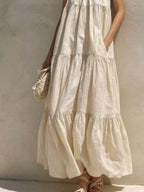 Tiered Scoop Neck Maxi Dress (3)