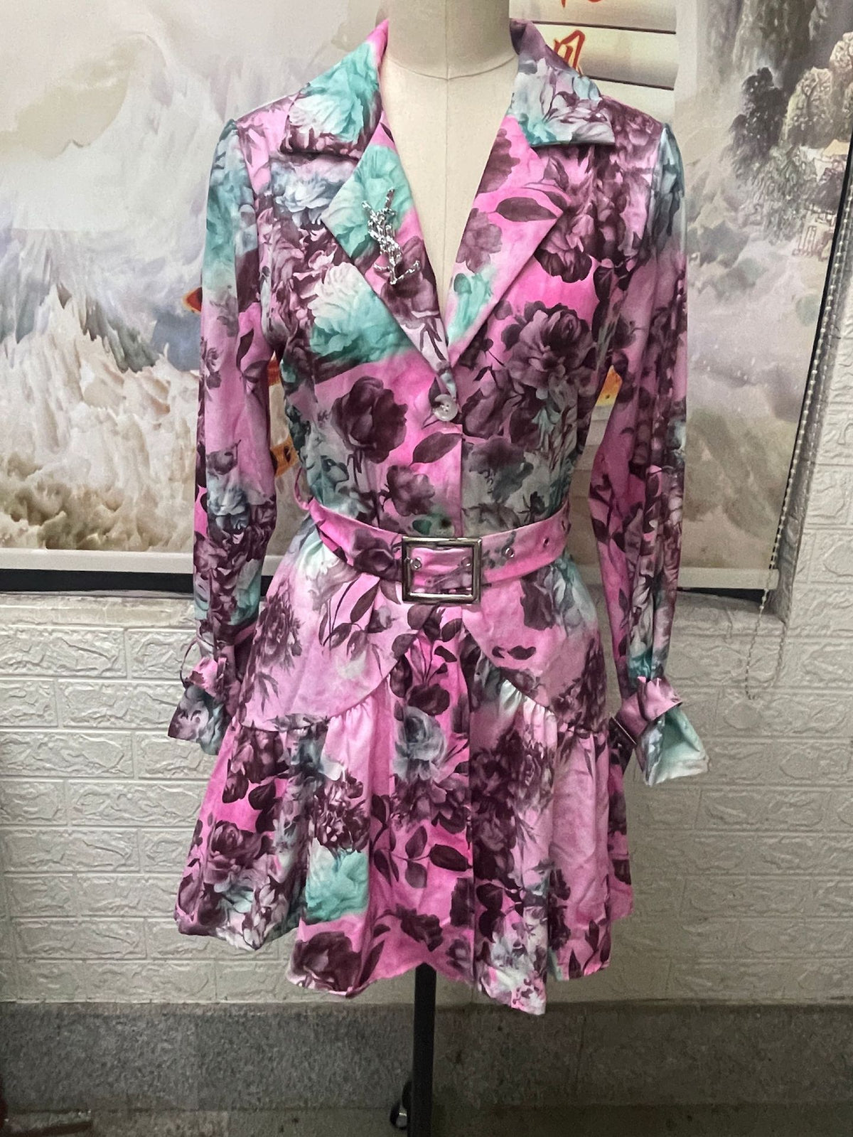 High Waist Tight Waist Tied Dress variant CJLY256610801AZ|CJLY256610802BY|CJLY256610803CX|CJLY256610804DW|CJLY256610805EV|CJLY256610806FU