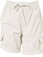 Full Size Drawstring Cargo Shorts Plus (4)