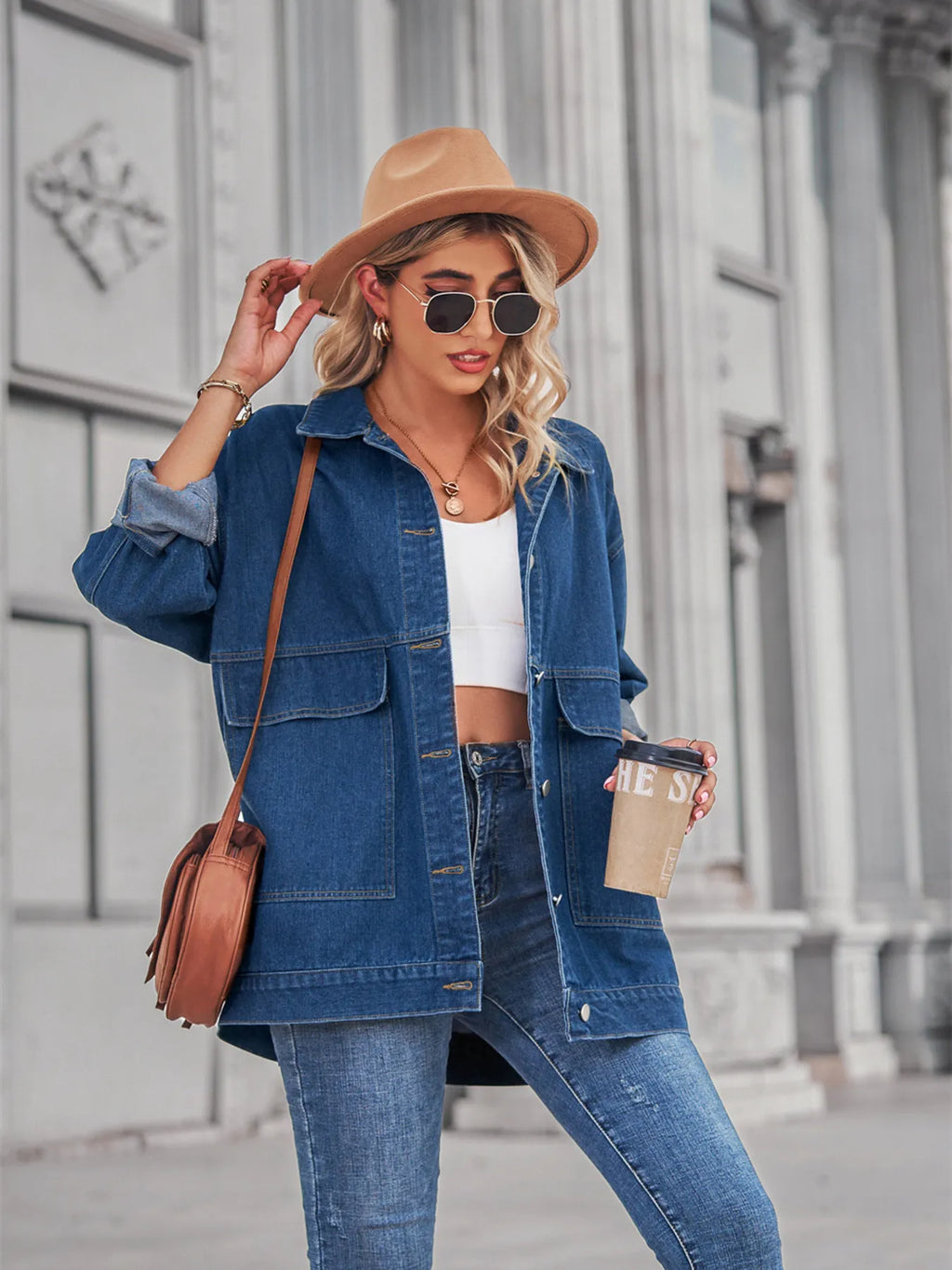 Button Up Long Sleeve Denim Jacket (23)