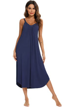 V-neck Midi Lounge Dress (16)