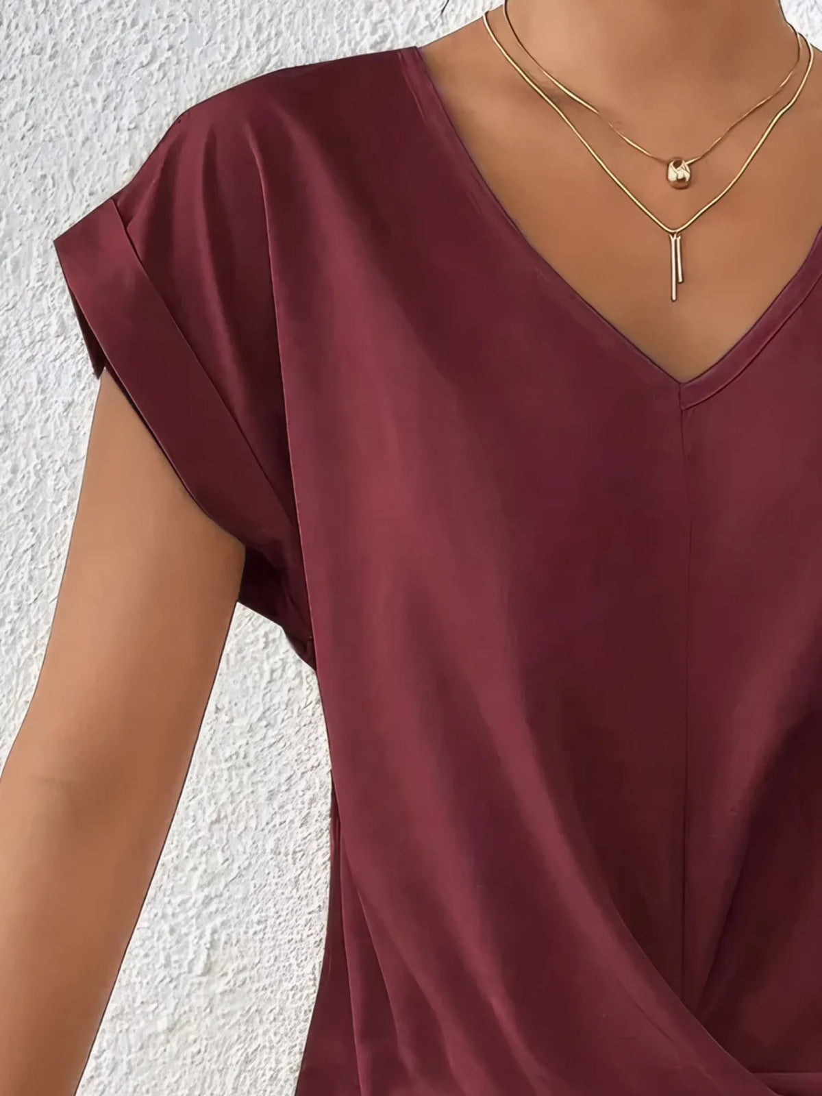 V-neck Twist Front Top (3)