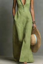 Sleeveless Button-down Maxi Dress (12)