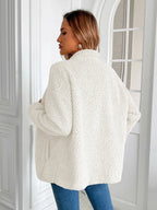 Zip Up Long Sleeve Fuzzy Jacket (9)