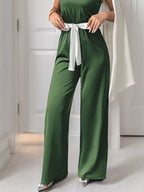One-shoulder Bowknot Wide Leg Jumpsuit (16)