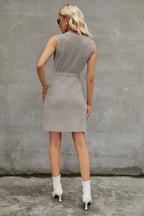Round Neck Slit Sleeveless Sweater Dress (18)