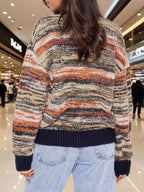 Gradient Stripe Button-up Cardigan (7)
