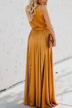 Surplice Tie Waist Maxi Dress (5)